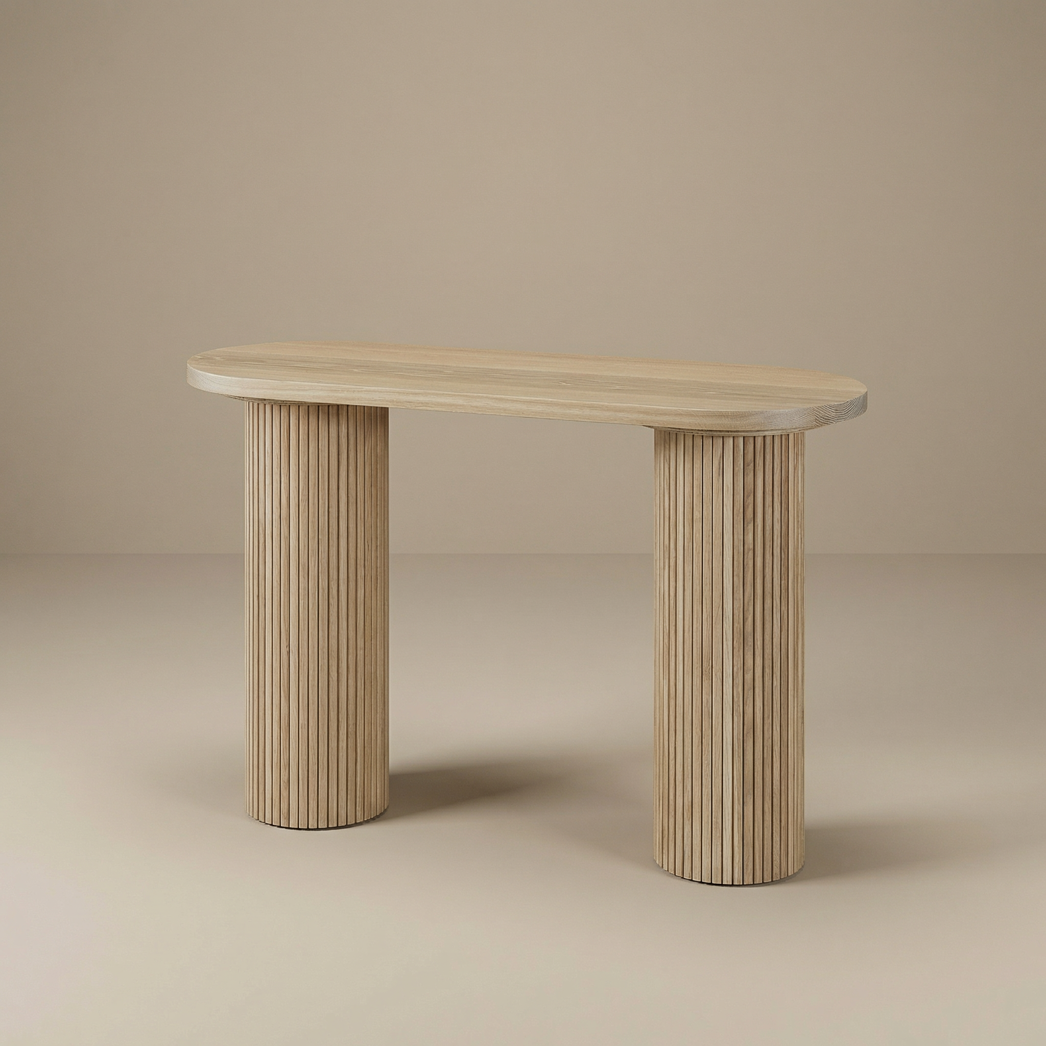 berkeley white oak sofa table