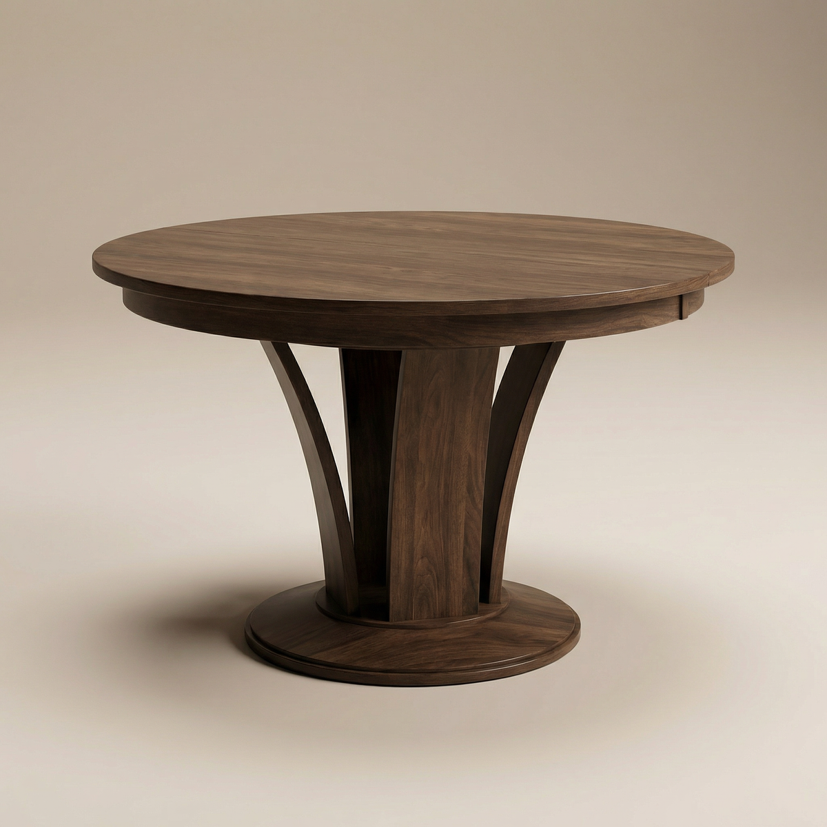 Boulder round pedestal dining table