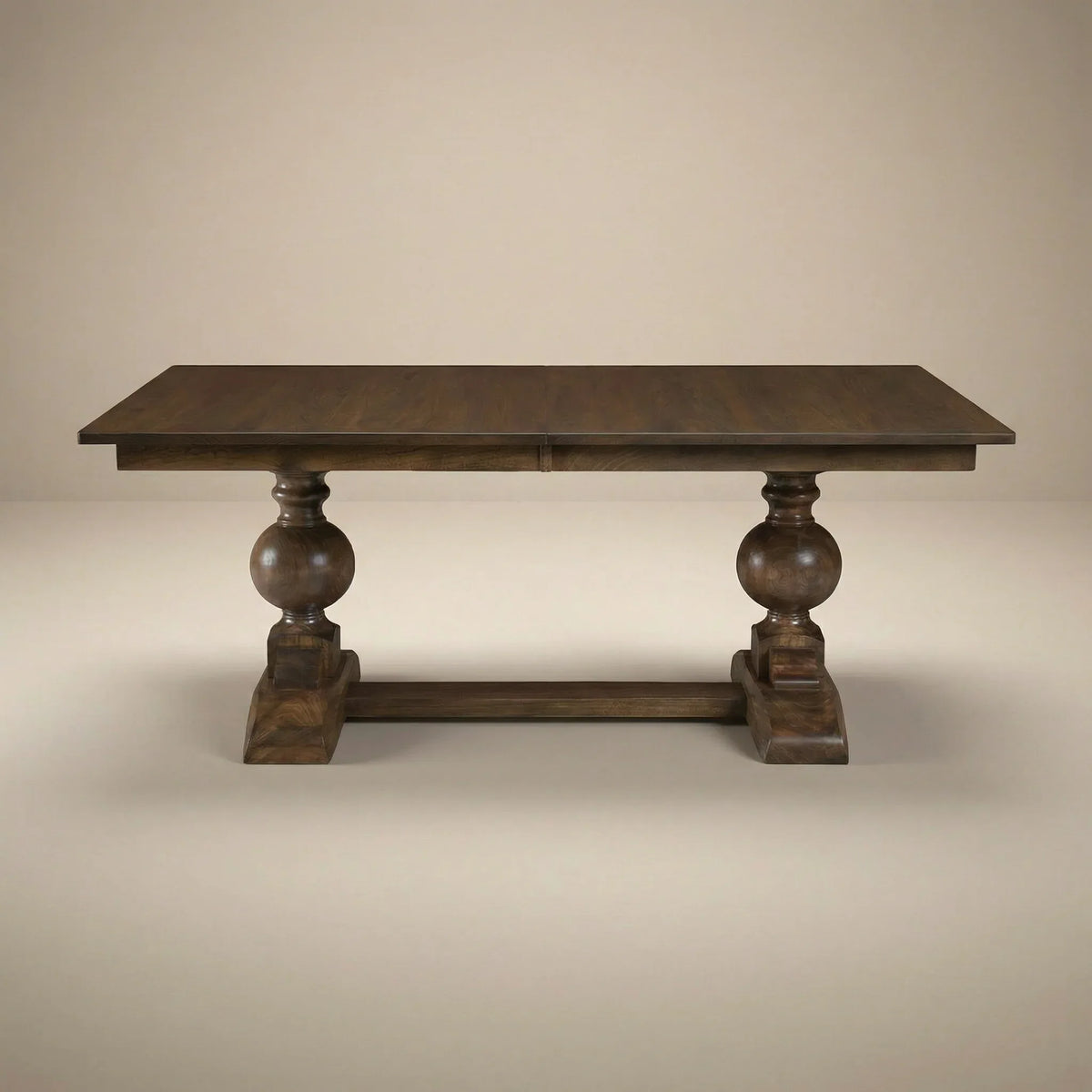 Fletcher double pedestal dining table in maple