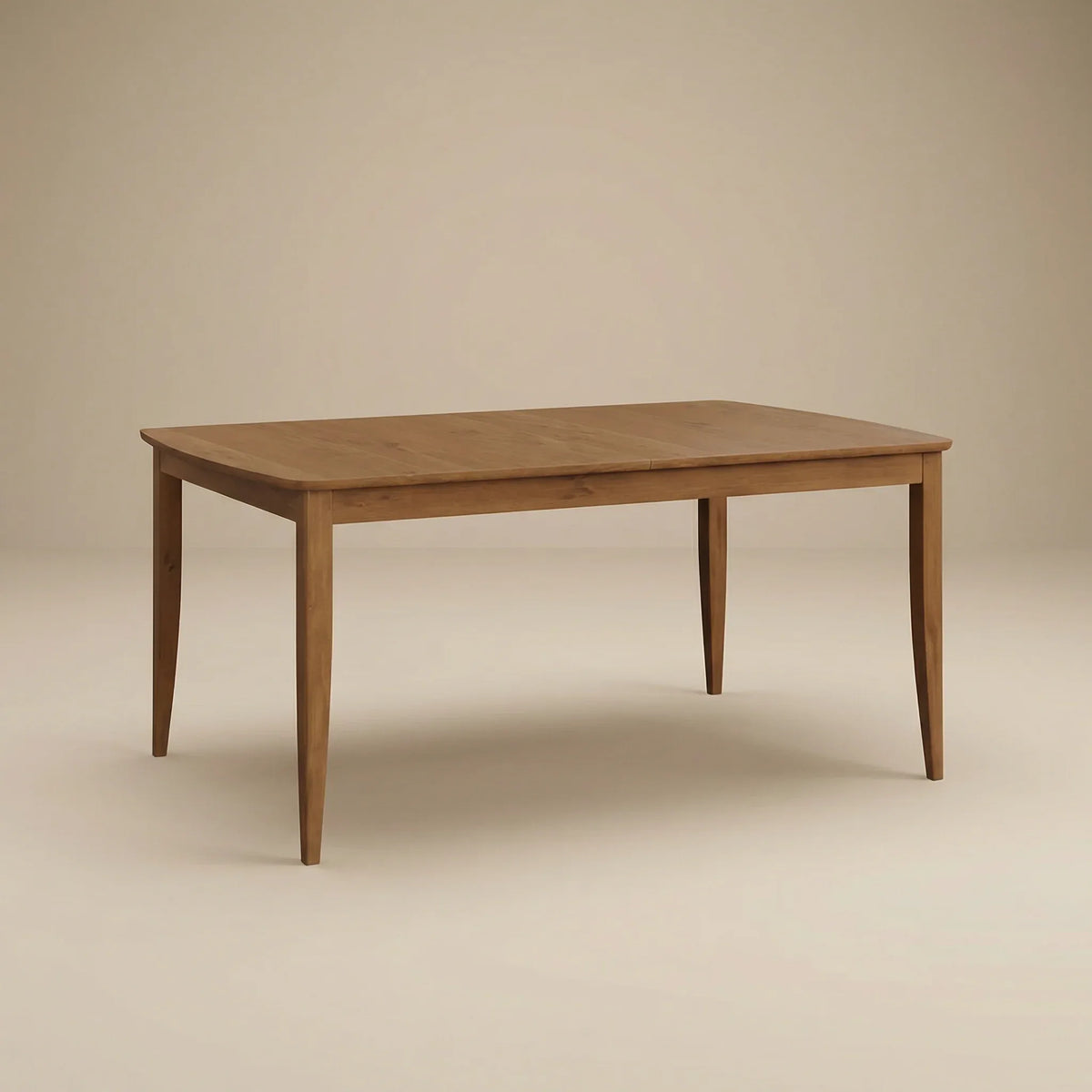 Langston tapered-leg dining table, front view
