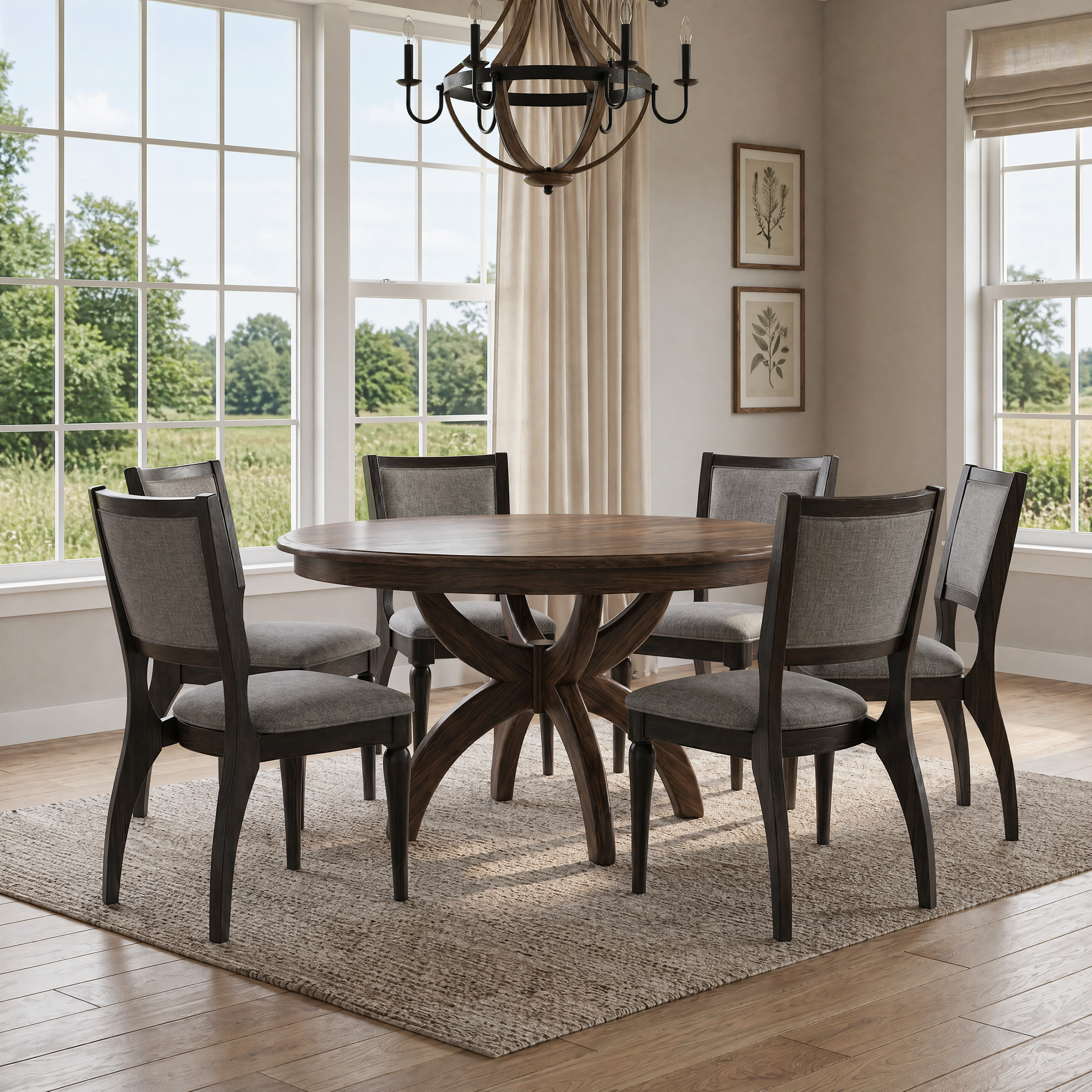 Niles table and niles chairs, niles collection