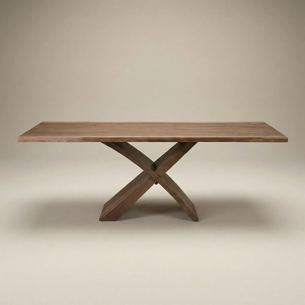 Tamarack live edge dining table, side view