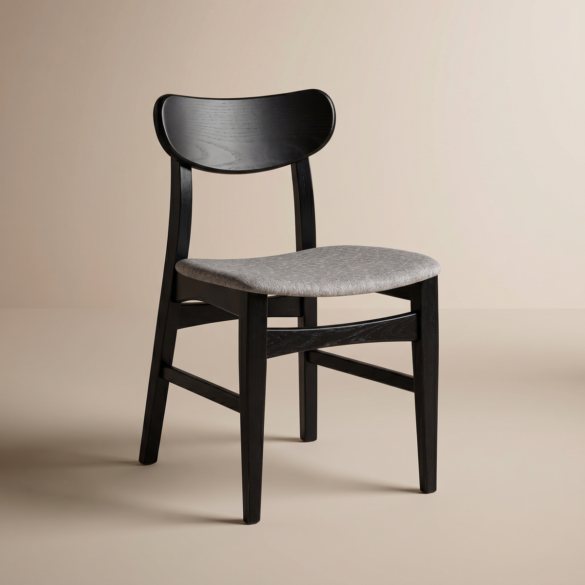 Wesley dining chair in black