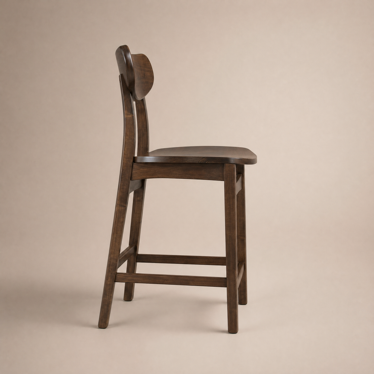 Wesley counter stool, side view