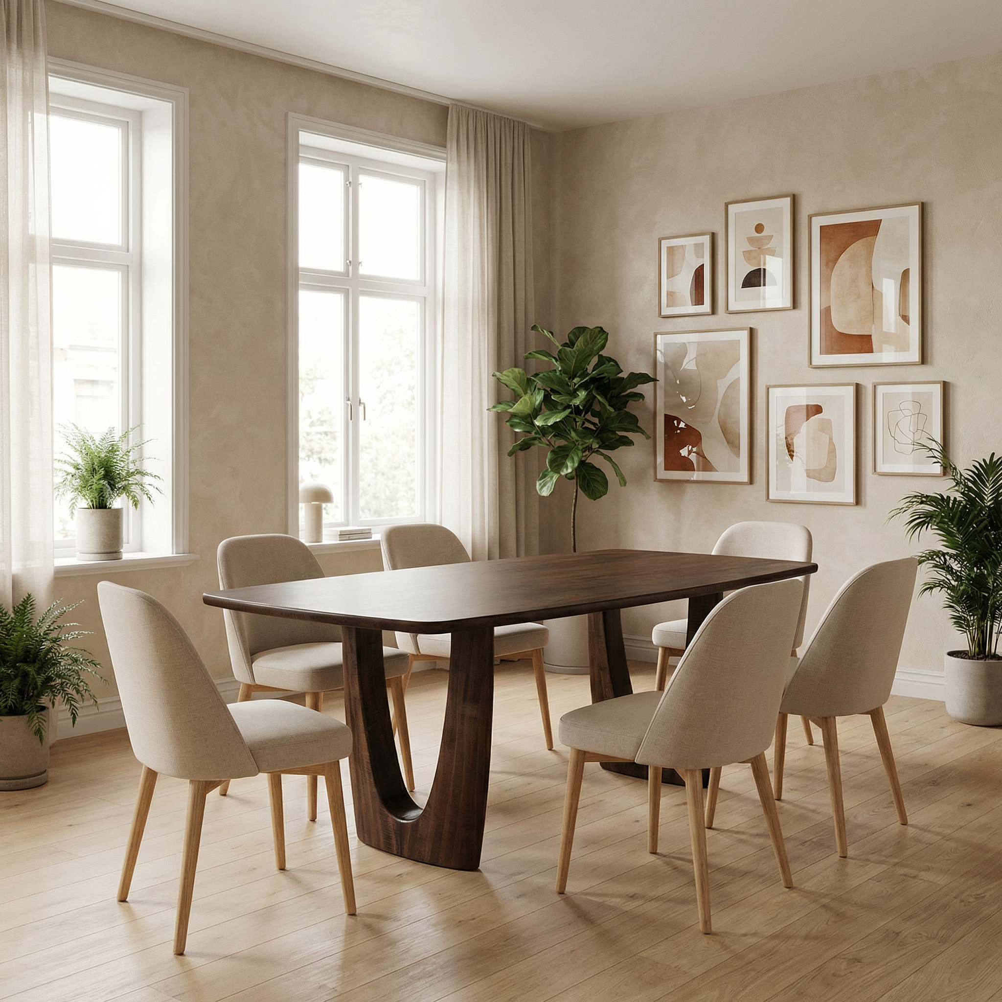 The westal dining table maple custom stain