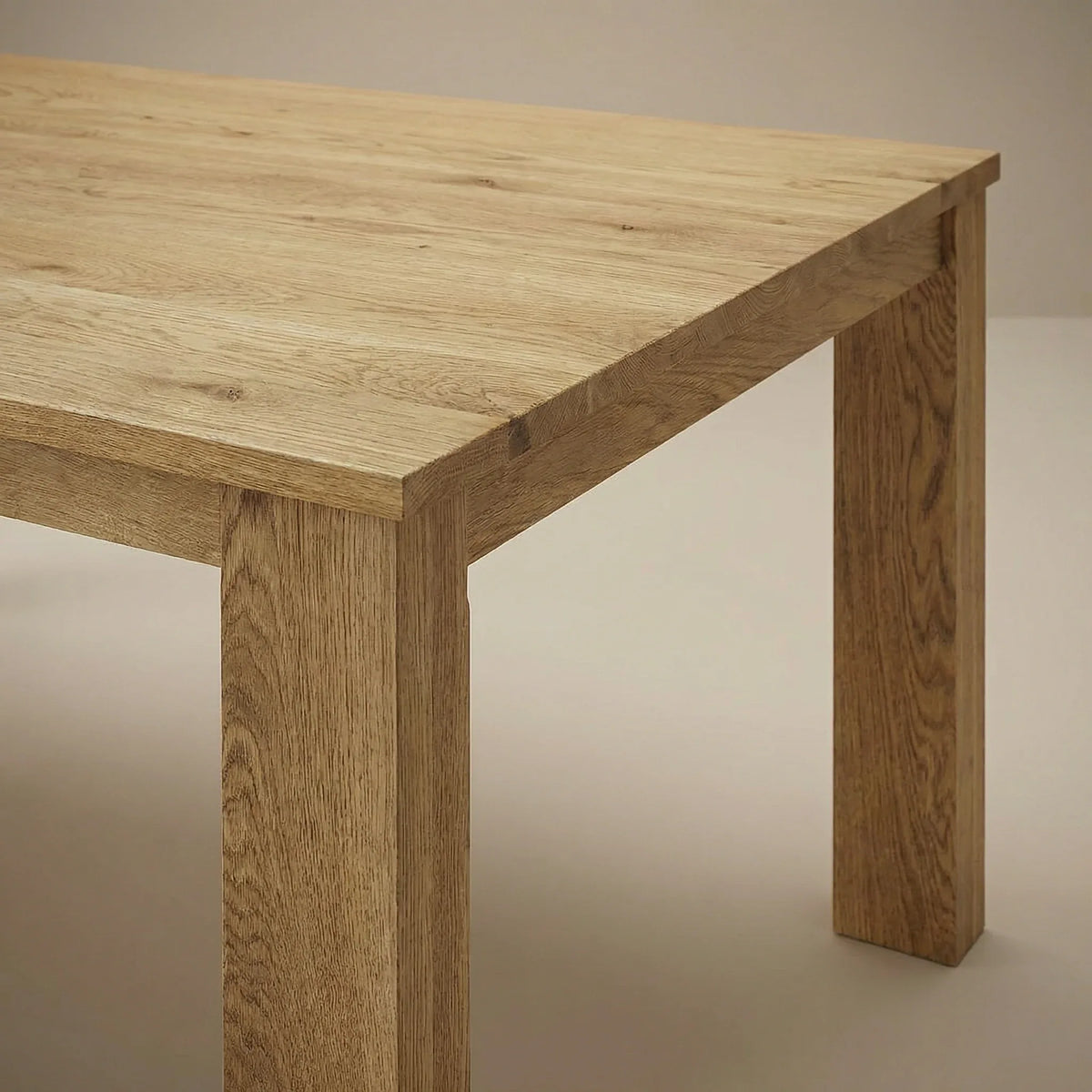 Wilder dining table, side view
