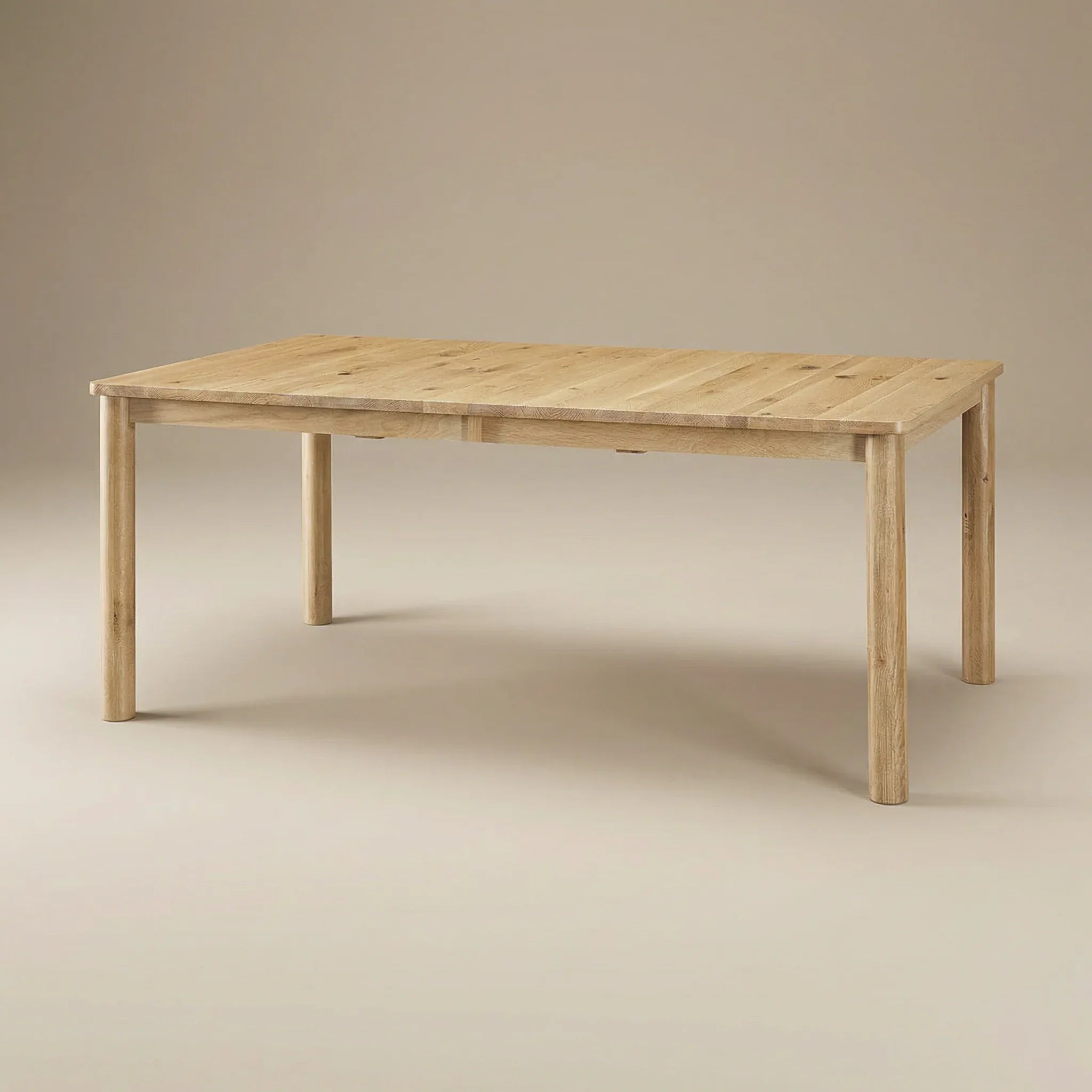 blue ridge dining table rounded legs 