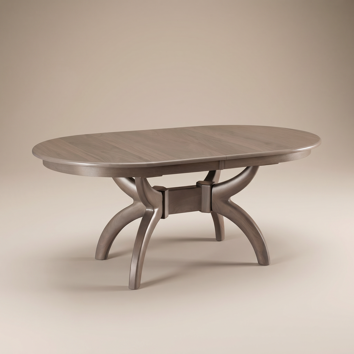 Kodiak dining table curved pedestal base