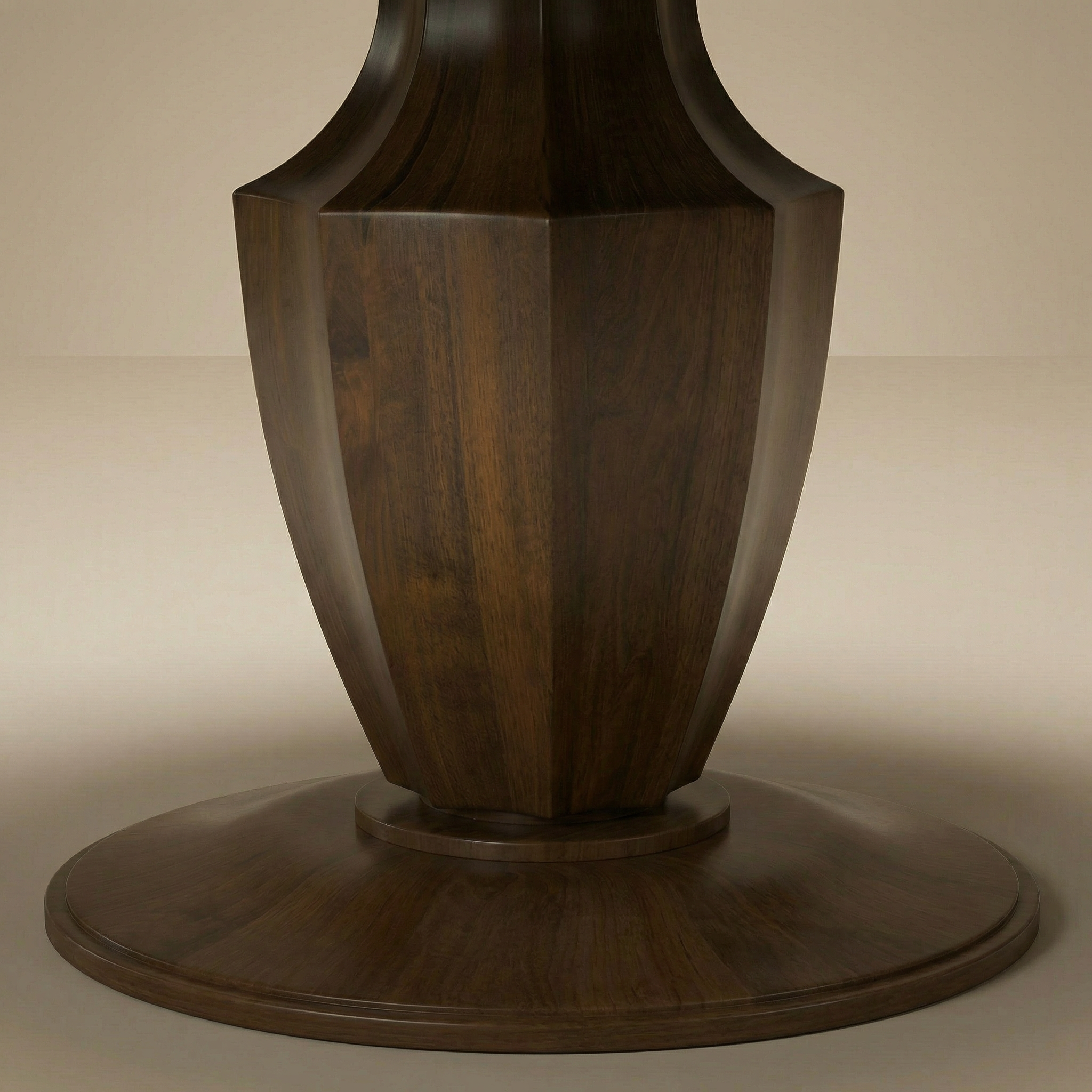 Lanaster round pedestal dining table maple
