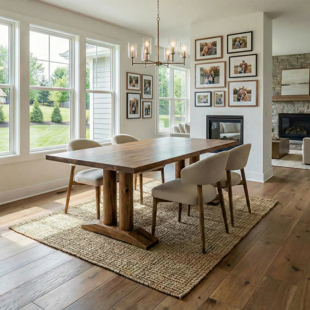 Pinecrest dining table with chairs in a dining room