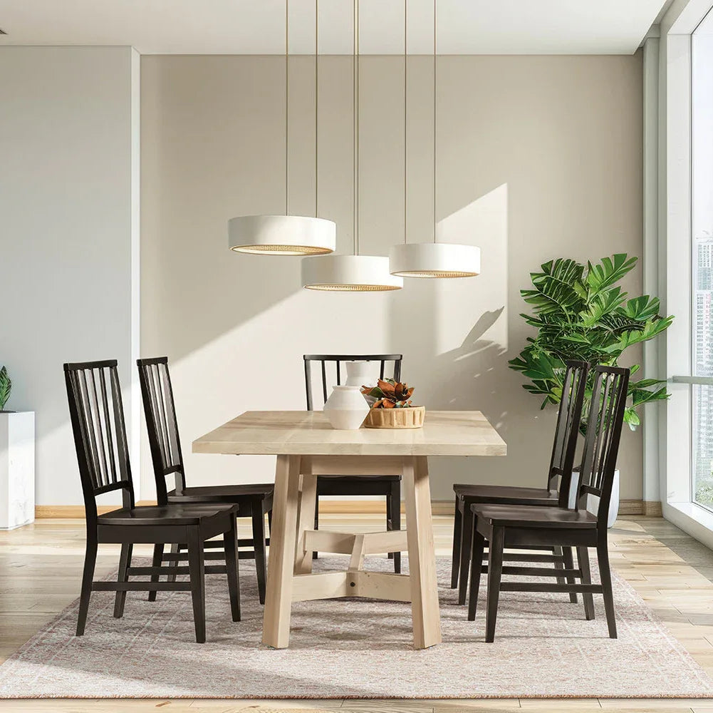 Prescott dining table in a dining room