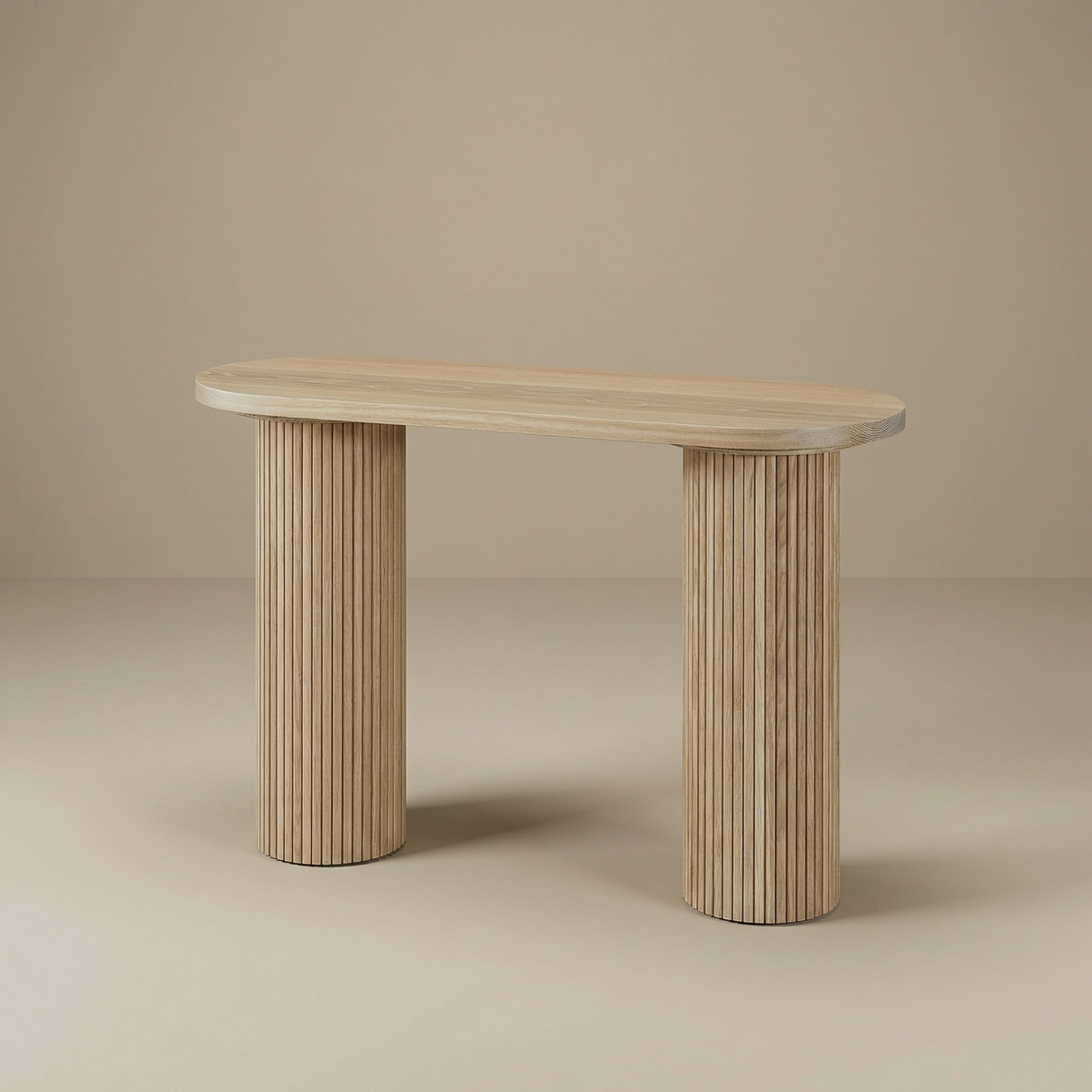 Redwood white oak sofa table