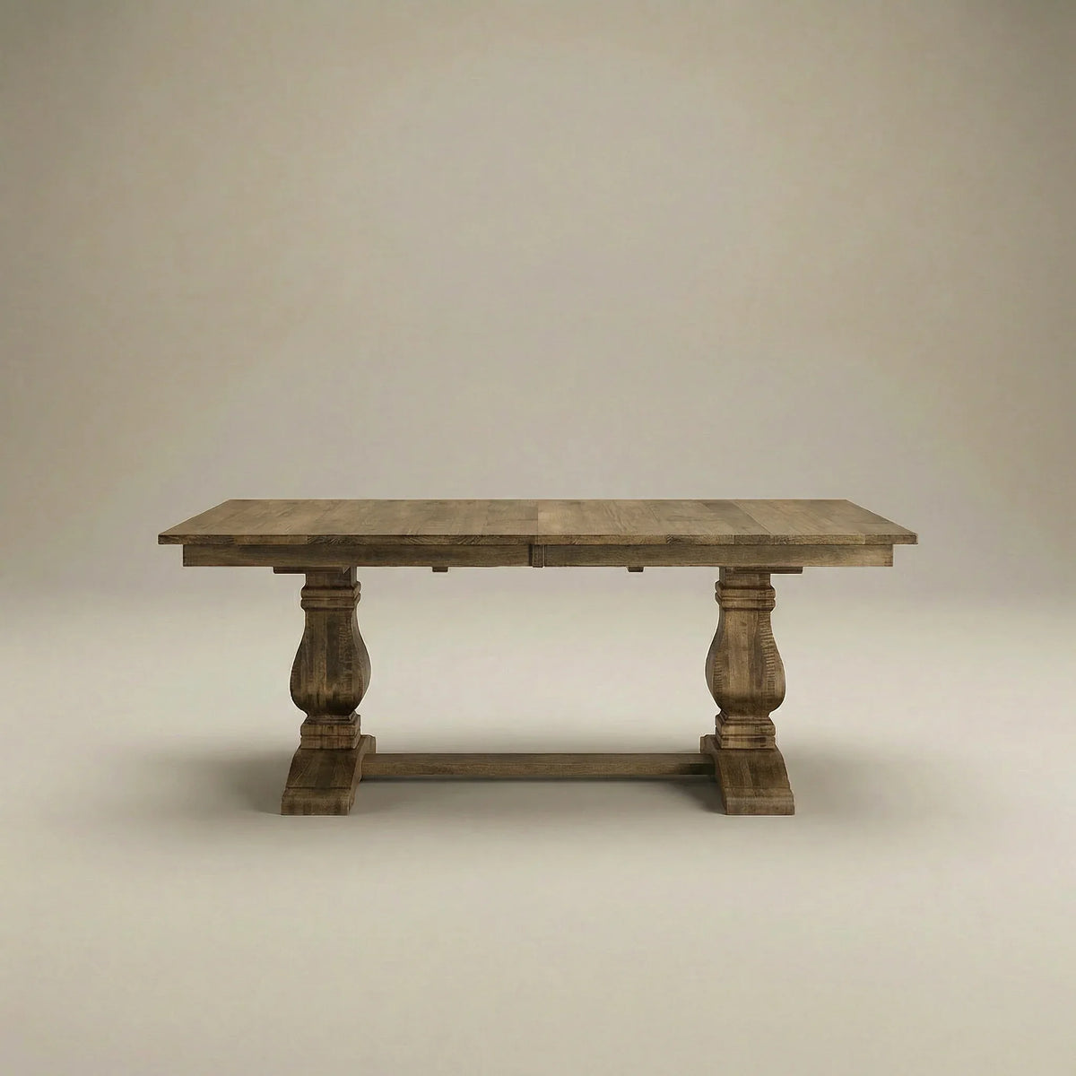 Stonebridge double pedestal dining table, side view