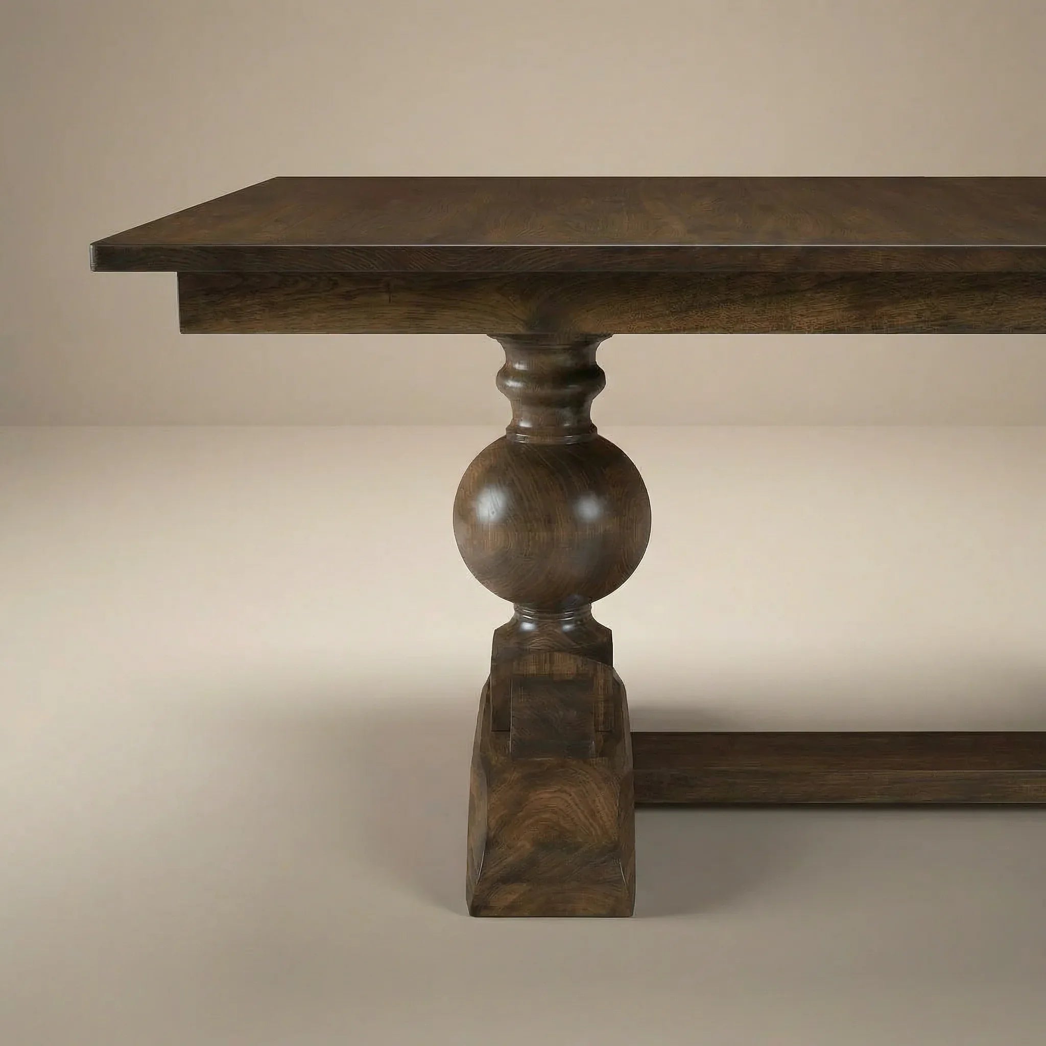pedestal maple table The Ville dining table 