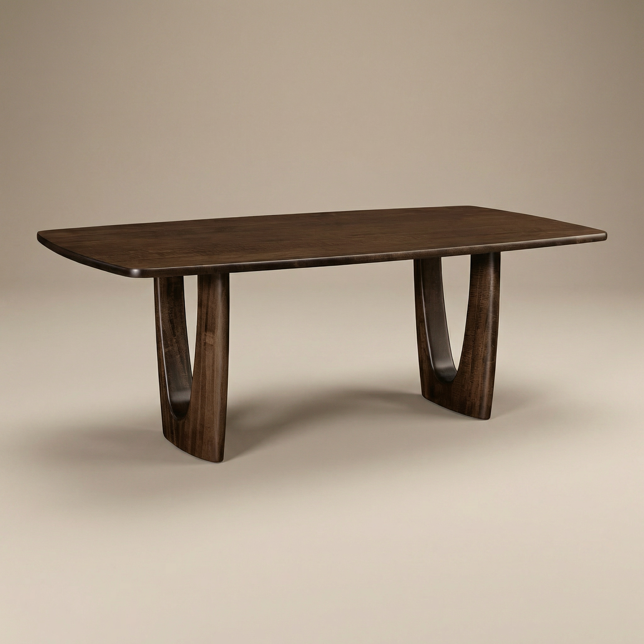 The westal dining table maple custom stain